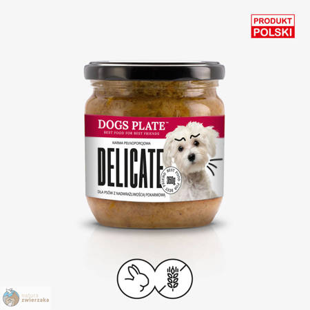 Dogs Plate Delicate - karma dla alergika z królika